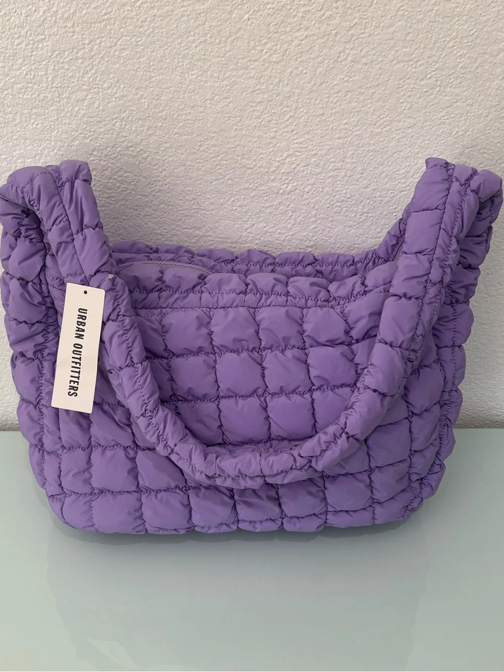 Urban Outfitters Out From Under Caitlin Quilted Crossbody Bag Purple Lilac